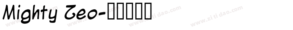 Mighty Zeo字体转换